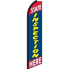 State Inspection Here Swooper Feather Flag