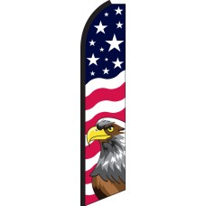 Stars & Bars Eagle Swooper Feather Flag