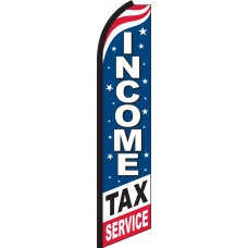 Income Tax Service Swooper Feather Flag