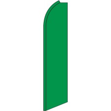 Solid Green Swooper Feather Flag