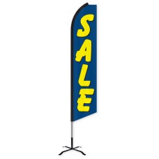 Sale (Blue & Yellow) Swooper Feather Flag