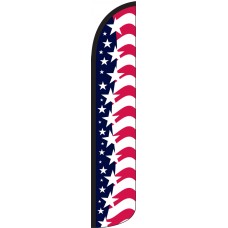 Star Spangled Banner Wind-Free Feather Flag