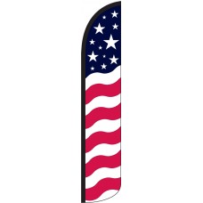 Stars & Bars Wind-Free Feather Flag