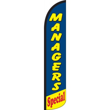 Managers Special Wind-Free Feather Flag
