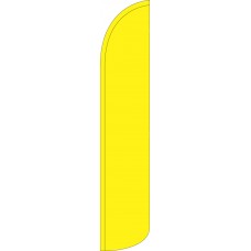 Solid Yellow Wind-Free Feather Flag