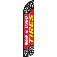 New & Used Tires Wind-Free Feather Flag