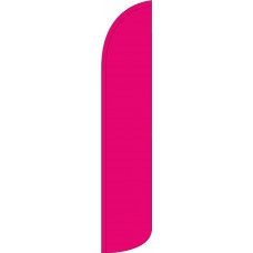 Solid Hot Pink Wind-Free Feather Flag