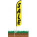 Sale (Yellow & Black) Wind-Free Feather Flag