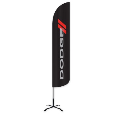 Dodge Wind-Free Feather Flag