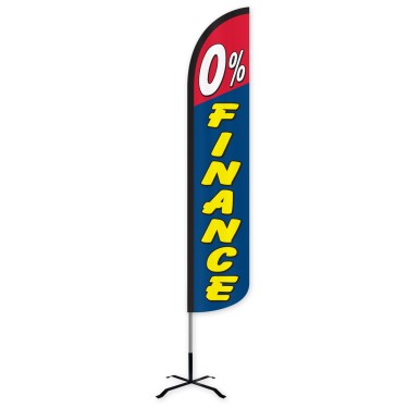 0% Finance Wind-Free Feather Flag