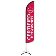 Nissan Certified Pre-Owned Wind-Free Feather Flag