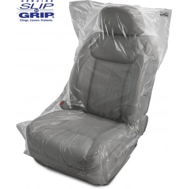 .7 Mil Thick Slip-N-Grip® Premium Plastic Disposable Seat Covers (Box or Roll of 250)